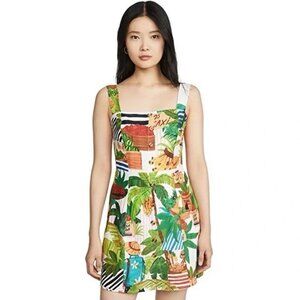 Farm Rio Summer Tropical Linen Fruit Dress